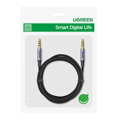 UGREEN UGREEN 3,5 mm jakkikaapeli AUX 1,5 m (harmaa) hinta ja tiedot | Kaapelit ja adapterit | hobbyhall.fi