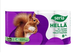 Serla wc-paperi, 8 kpl, 3 kerrosta hinta ja tiedot | WC-paperit ja talouspaperit | hobbyhall.fi