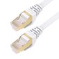 CAT 7-Ethernet-kaapeli 10m, Busohe Nopea Gigabit RJ45 LAN -verkkokaapeli, 10 Gbps 600MHz Internet Patch -kaapeli kytkentäreitittimen modeemikorttitietokoneeseen (valkoinen) hinta ja tiedot | Kaapelit ja adapterit | hobbyhall.fi