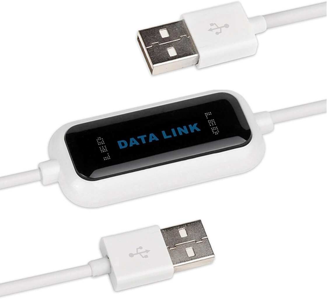 Salcar Data Cable High Speed ​​USB 2.0 PC-PC-liitäntäkaapeli Windows 10/8.1/8/7/Vista/XP/2000 -käyttöjärjestelmille, helpoin tiedonvaihto kahden tietokoneen välillä hinta ja tiedot | Kaapelit ja adapterit | hobbyhall.fi