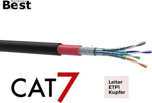 Best Germany, Cat 7, 50 m hinta ja tiedot | Kaapelit ja adapterit | hobbyhall.fi