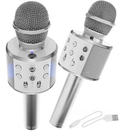 WS-858-äänimuunnosmikrofoni karaoke-efekteillä hinta ja tiedot | Kehittävät lelut | hobbyhall.fi