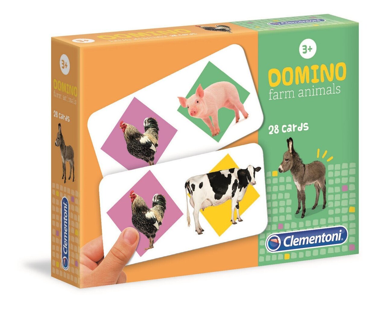 Clementoni:. Domino-eläimet tilalla. hinta ja tiedot | Kehittävät lelut | hobbyhall.fi
