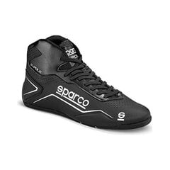 Sparco K-POLE Racing Shoes Mustat Koko 45 hinta ja tiedot | Moottoripyöräilysaappaat | hobbyhall.fi