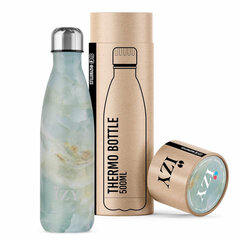 Thermo pullo IZY Bottle, 500ml, Marble Green hinta ja tiedot | Termoskannut ja termosmukit | hobbyhall.fi