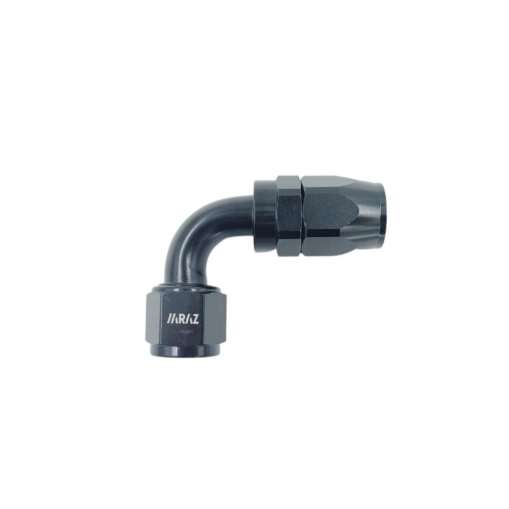 Adapteri Mraz OCC9070-12-08-BK, AN8, 3/4x16 UNF, 90º hinta ja tiedot | Lisätarvikkeet autoiluun | hobbyhall.fi