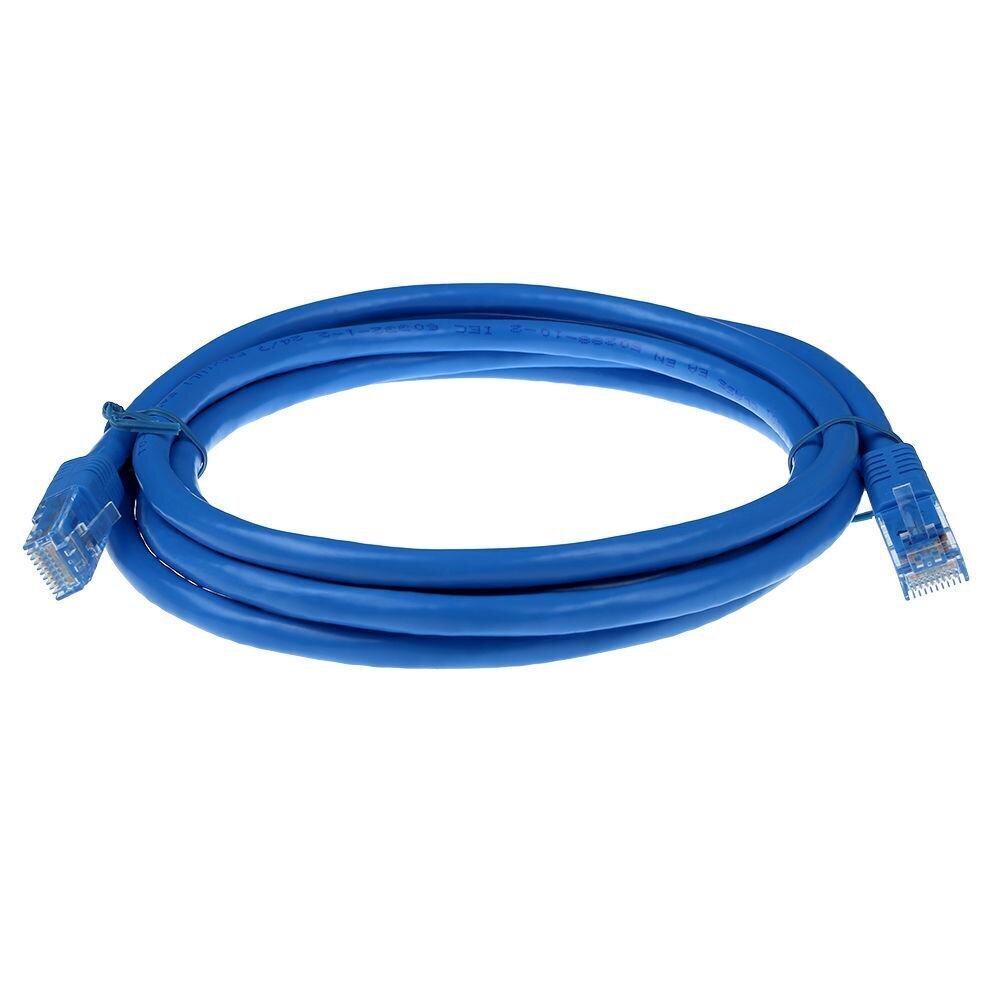 Sininen 3 metrin U/UTP CAT6 patch-kaapeli RJ45-liittimillä hinta ja tiedot | Kaapelit ja adapterit | hobbyhall.fi