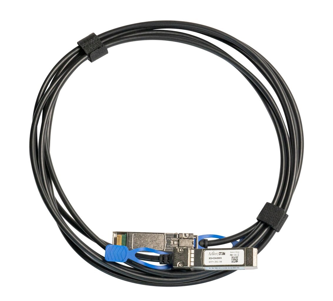 Suoraliitinkaapeli MikroTik XS+DA0001, SFP 1G - SFP+ 10G, 1m hinta ja tiedot | Kaapelit ja adapterit | hobbyhall.fi