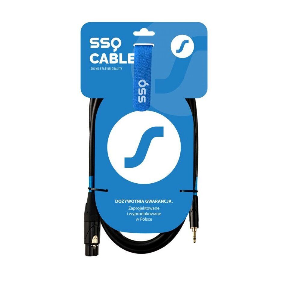 SSQ XLR/3,5 mm, 1 m hinta ja tiedot | Kaapelit ja adapterit | hobbyhall.fi