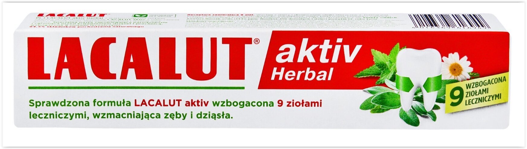 Lacalut Aktiv Yrttipasta Hampailla, 75 ml. hinta ja tiedot | Suuhygienia | hobbyhall.fi