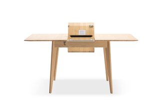 Solid Furniture Alis jatkettava pöytä, ruskea hinta ja tiedot | Ruokapöydät | hobbyhall.fi