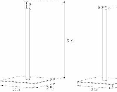 Sonorous SP200 - Kaiuttimien lattiatelineet. Kaiuttimien lattiatelineet hinta ja tiedot | Soittimien lisätarvikkeet | hobbyhall.fi