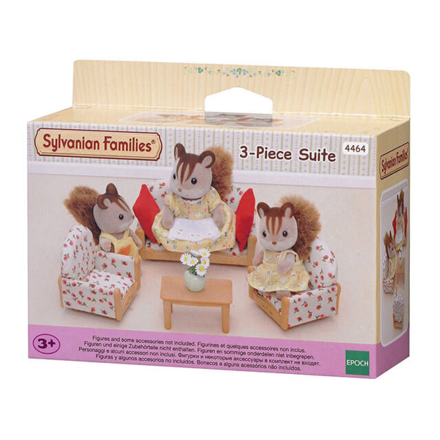 SYLVANIAN FAMILIES 3-Osainen Sohvakalusto hinta ja tiedot | Tyttöjen lelut | hobbyhall.fi