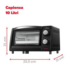 Konvektio Uuni Ardes AR6211B Musta 800 W 10 L hinta ja tiedot | Miniuunit | hobbyhall.fi