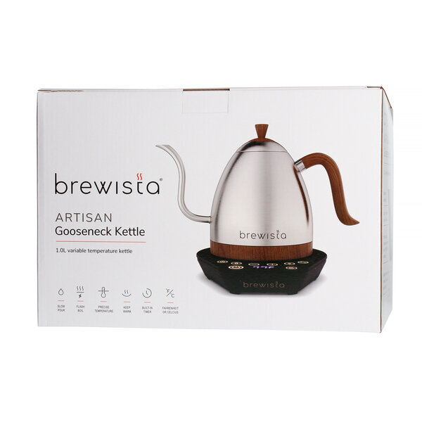 Brewista - Artisan 1L Variable Temp sähkökattila ruostumatonta terästä hinta ja tiedot | Vedenkeittimet | hobbyhall.fi