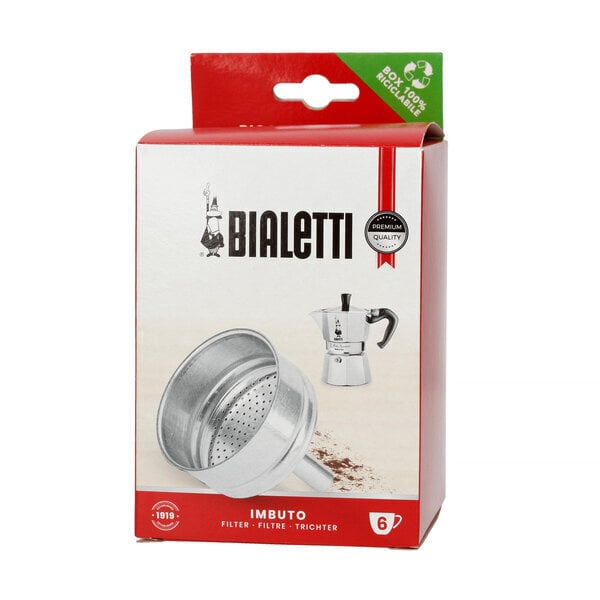 Bialetti Vaihtosuppilo 6-kupin alumiinisille espressokeittimille hinta ja tiedot | Kahvinkeittimen tarvikkeet | hobbyhall.fi