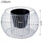 Gabion-kukkaruukku Pyöreä Gabion Steel 66 cm hinta ja tiedot | Kukkaruukut | hobbyhall.fi