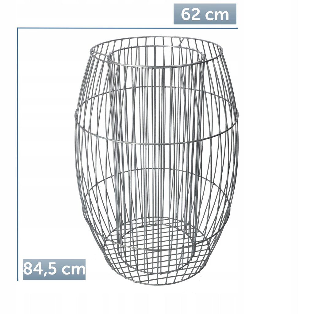 Gabion Garden -kukkaruukku teräksestä 87cm, galvanoitu hinta ja tiedot | Kukkaruukut | hobbyhall.fi