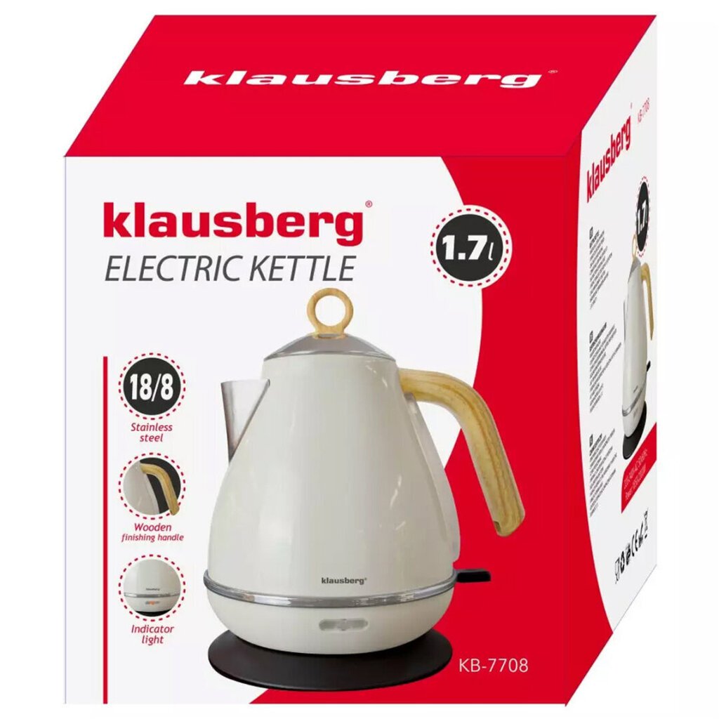 vedenkeitin - klausberg , 1,7 l hinta ja tiedot | Vedenkeittimet | hobbyhall.fi