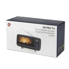 Balvi Älypuhelinteline & Bluetooth-kaiutin Retro-TV hinta ja tiedot | Kotitaloustarvikkeet | hobbyhall.fi