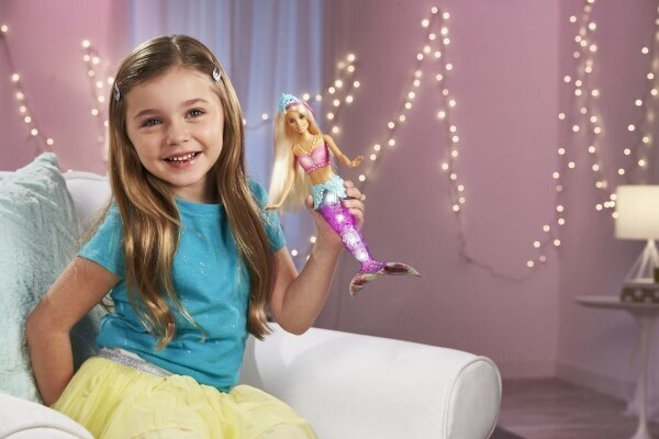 Barbie Dreamtopia tulikirkas merenneito. hinta ja tiedot | Tyttöjen lelut | hobbyhall.fi