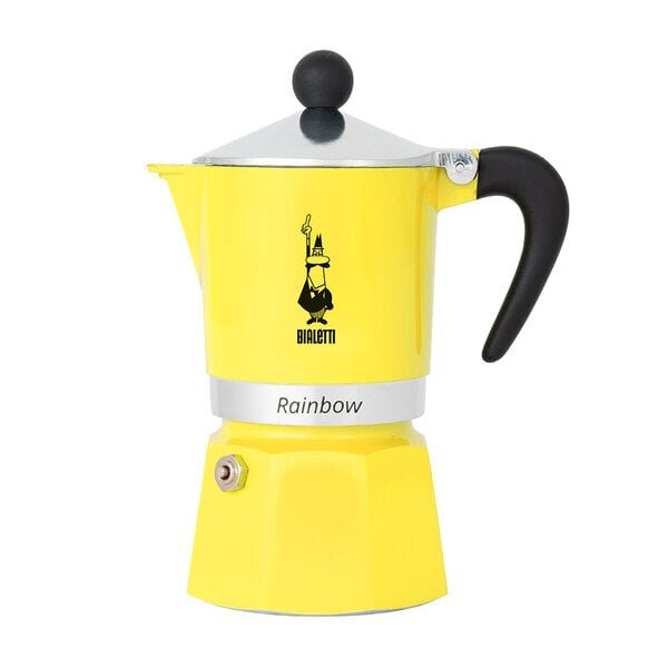 Bialetti Rainbow Primavera 3tz Keltainen hinta ja tiedot | Kahvinkeittimet ja kahvikoneet | hobbyhall.fi