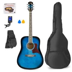 Max SoloJam Western Guitar Pack Sininen hinta ja tiedot | Kitarat | hobbyhall.fi