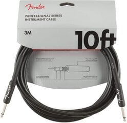 Fender Kabel Professional -sarja, 3M musta hinta ja tiedot | Kitarat | hobbyhall.fi