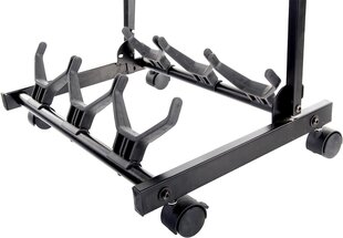 Rocktile Triple Guitar Stand (kitaran jalusta, jalusta, jalusta, akustisen kitaran, akustinen basso, sähkökitara ja basso) hinta ja tiedot | Kitarat | hobbyhall.fi