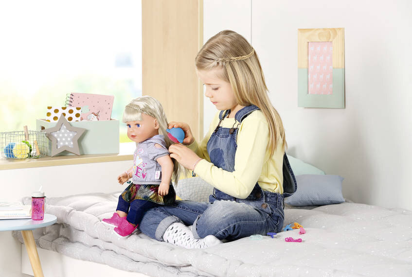 Kylvetettävä Baby Born Sister -nukke, 43 cm hinta ja tiedot | Tyttöjen lelut | hobbyhall.fi