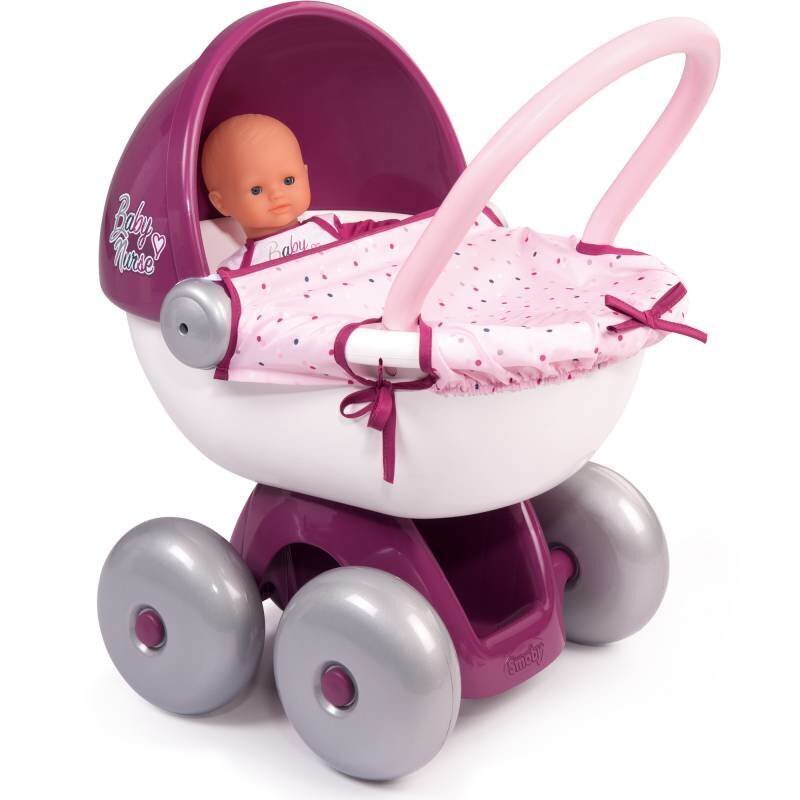 Dolltrolley Smoby Vauva Sairaanhoitaja, 220348 hinta ja tiedot | Tyttöjen lelut | hobbyhall.fi