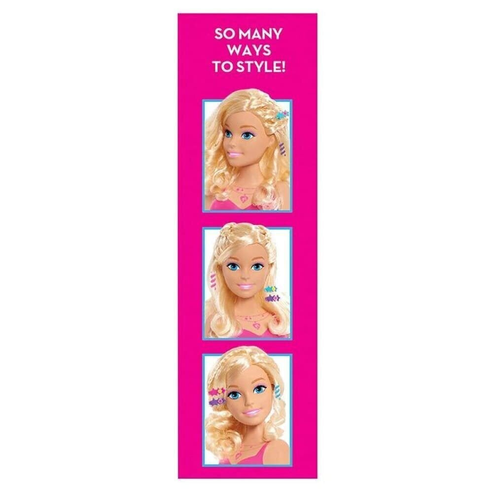 Kampaukset - Barbie Styling Head (korkeus 18 cm) - Just Play hinta ja tiedot | Tyttöjen lelut | hobbyhall.fi