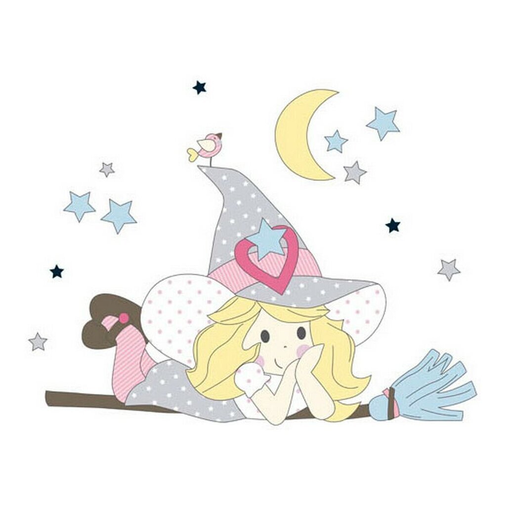 Pinnasängyn peite Cool Kids Witch (100 x 130 cm) (60 cm:n vauvansänky) hinta ja tiedot | Lakanat | hobbyhall.fi