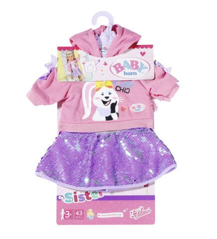 BABY born Fashion 2 assorted 43cm hinta ja tiedot | Tyttöjen lelut | hobbyhall.fi