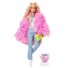 Barbie-nukke vaaleanpunaisessa takissa hinta ja tiedot | Tyttöjen lelut | hobbyhall.fi