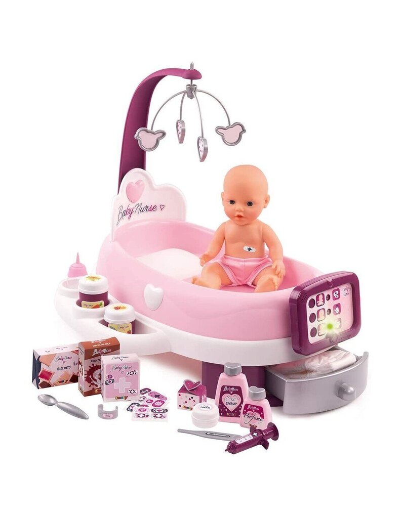 Dollbed Smoby Baby Nurse hinta ja tiedot | Tyttöjen lelut | hobbyhall.fi