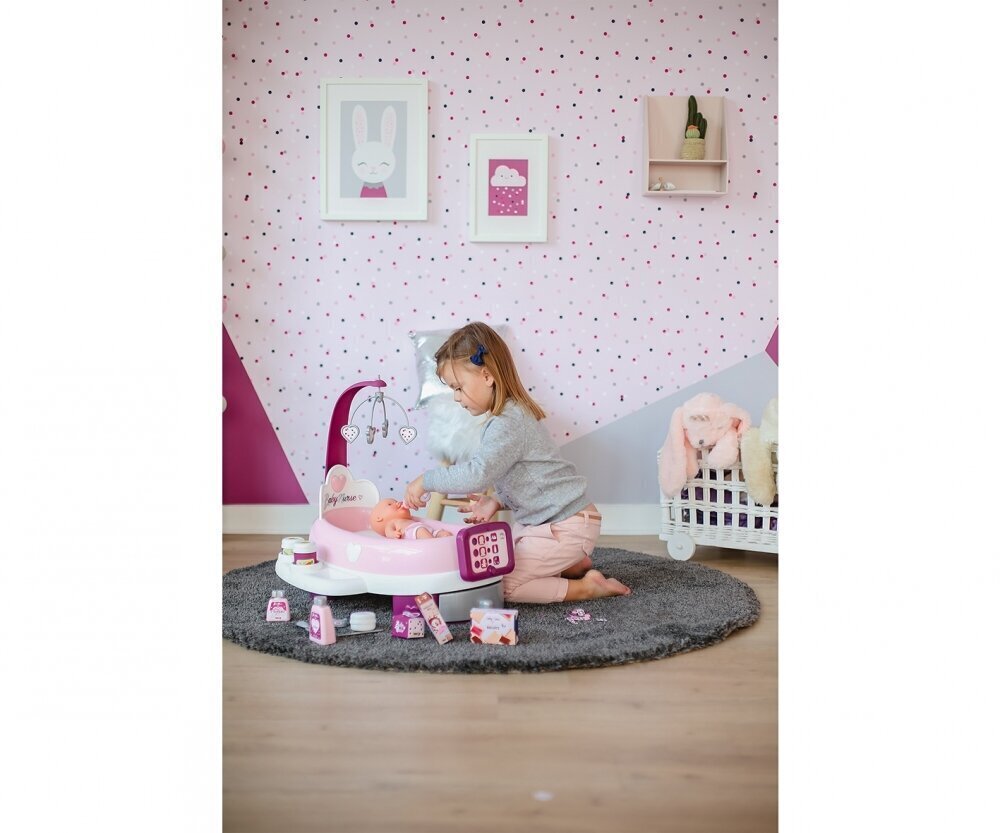 Dollbed Smoby Baby Nurse hinta ja tiedot | Tyttöjen lelut | hobbyhall.fi