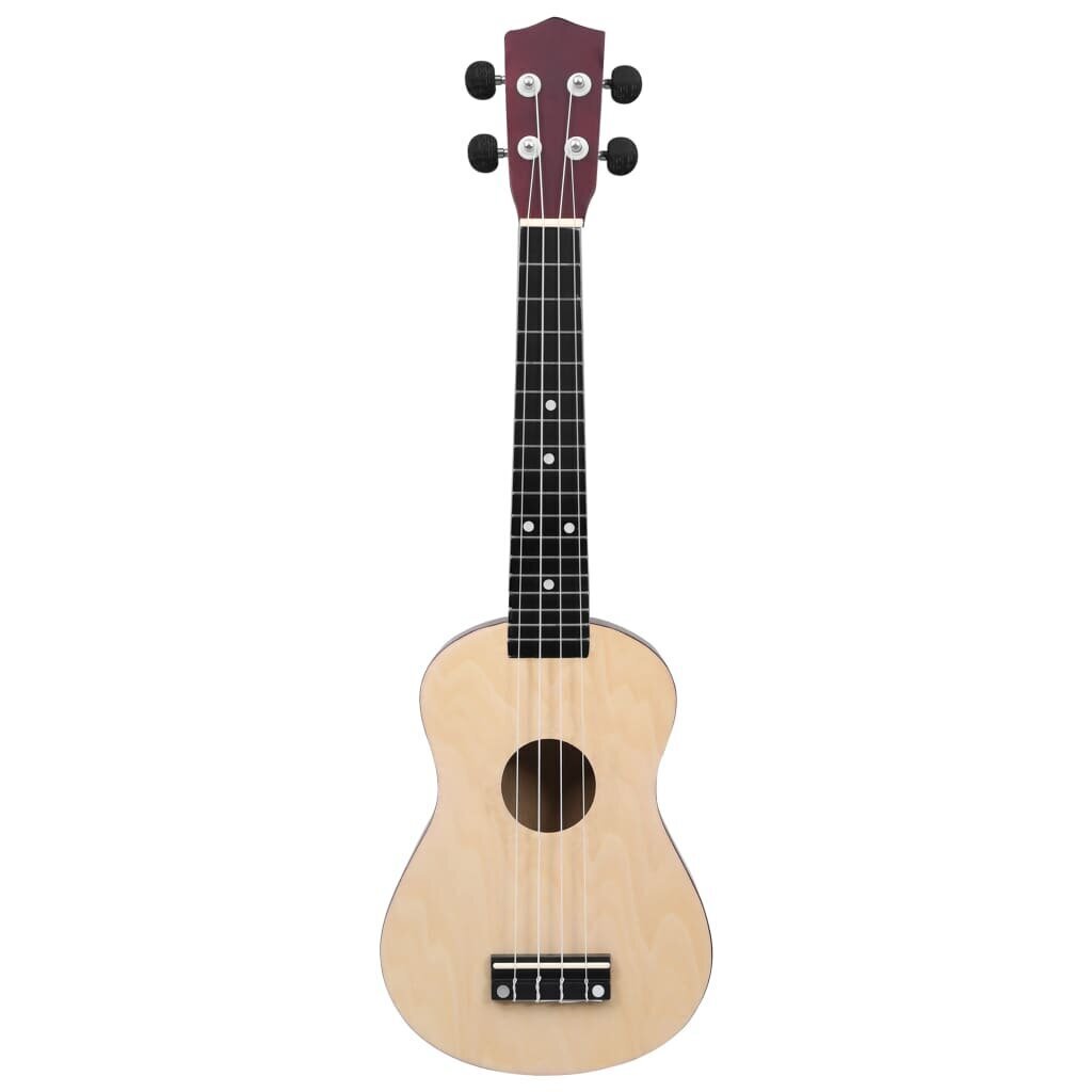 Sopraano ukulelesarja laukulla lapsille vaalea puu 23" hinta ja tiedot | Kitarat | hobbyhall.fi