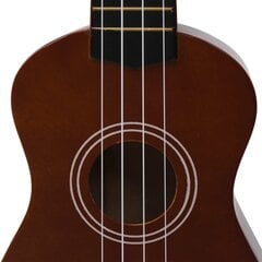 Sopraano ukulelesarja laukulla lapsille tumma puu 21" hinta ja tiedot | Kitarat | hobbyhall.fi