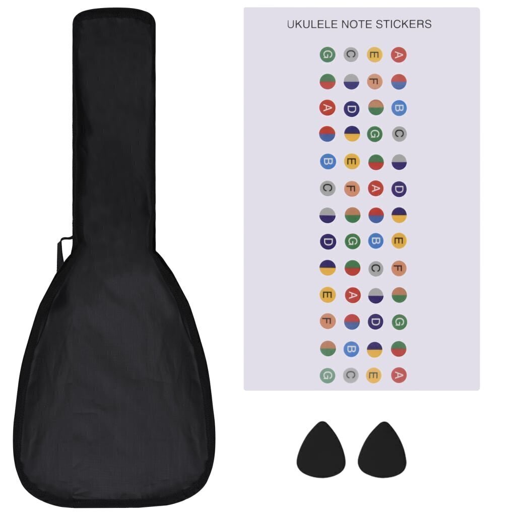 Sopraano Ukulelesetti kotelolla lapsille, 23" hinta ja tiedot | Kitarat | hobbyhall.fi