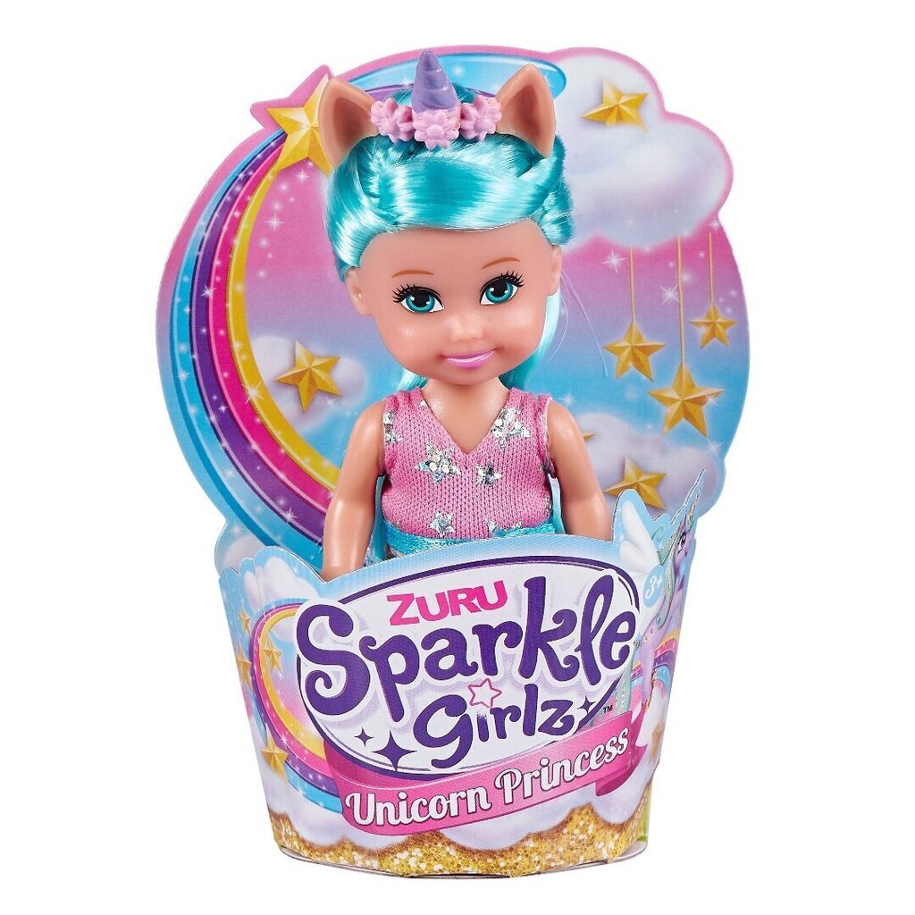 SPARKLE GIRLZ 12cm nukke Unicorn Princess, lajitelma., 10094TQ3 hinta ja tiedot | Tyttöjen lelut | hobbyhall.fi