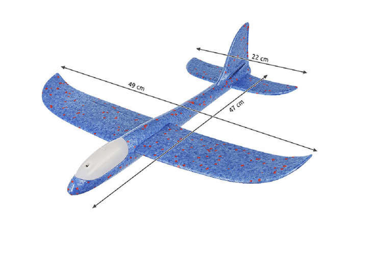 Sininen styroksi lentokone hinta ja tiedot | Poikien lelut | hobbyhall.fi