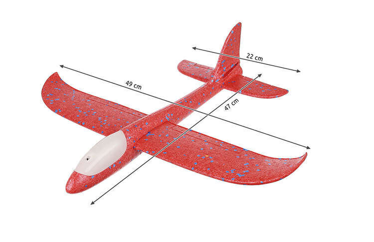 Punainen styroksi lentokone hinta ja tiedot | Poikien lelut | hobbyhall.fi