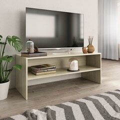 vidaXL TV-taso Sonoma tammi 100x40x40 cm lastulevy hinta ja tiedot | TV-tasot | hobbyhall.fi