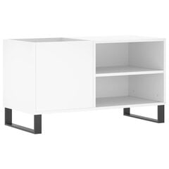 vidaXL LP-levyjen säilytyskaappi valkoinen 85x38x48 cm tekninen puu hinta ja tiedot | Olohuoneen kaapit ja lipastot | hobbyhall.fi