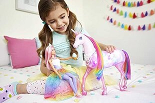 Barbie - "Dreamtopia Magic Light Unicorn" kosketustoiminto, valo ja ääni, nukke lelu ja nukke tarvikkeet hinta ja tiedot | Tyttöjen lelut | hobbyhall.fi