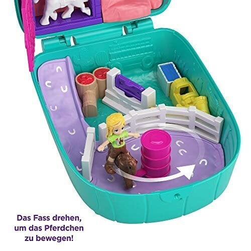 Polly Pocket GKJ46 Cactus Equestrian Farm Box, 2 pientä nukkeja, lisävarusteet hinta ja tiedot | Tyttöjen lelut | hobbyhall.fi