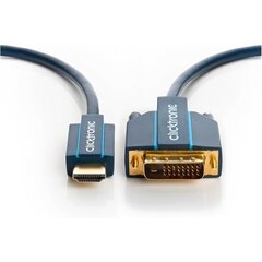 Clicktronic 70342 HDMI - DVI-D, 3 m hinta ja tiedot | Kaapelit ja adapterit | hobbyhall.fi