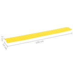 Kaapelisuojarampit 4 kpl 98,5 cm keltainen hinta ja tiedot | Kaapelit ja adapterit | hobbyhall.fi