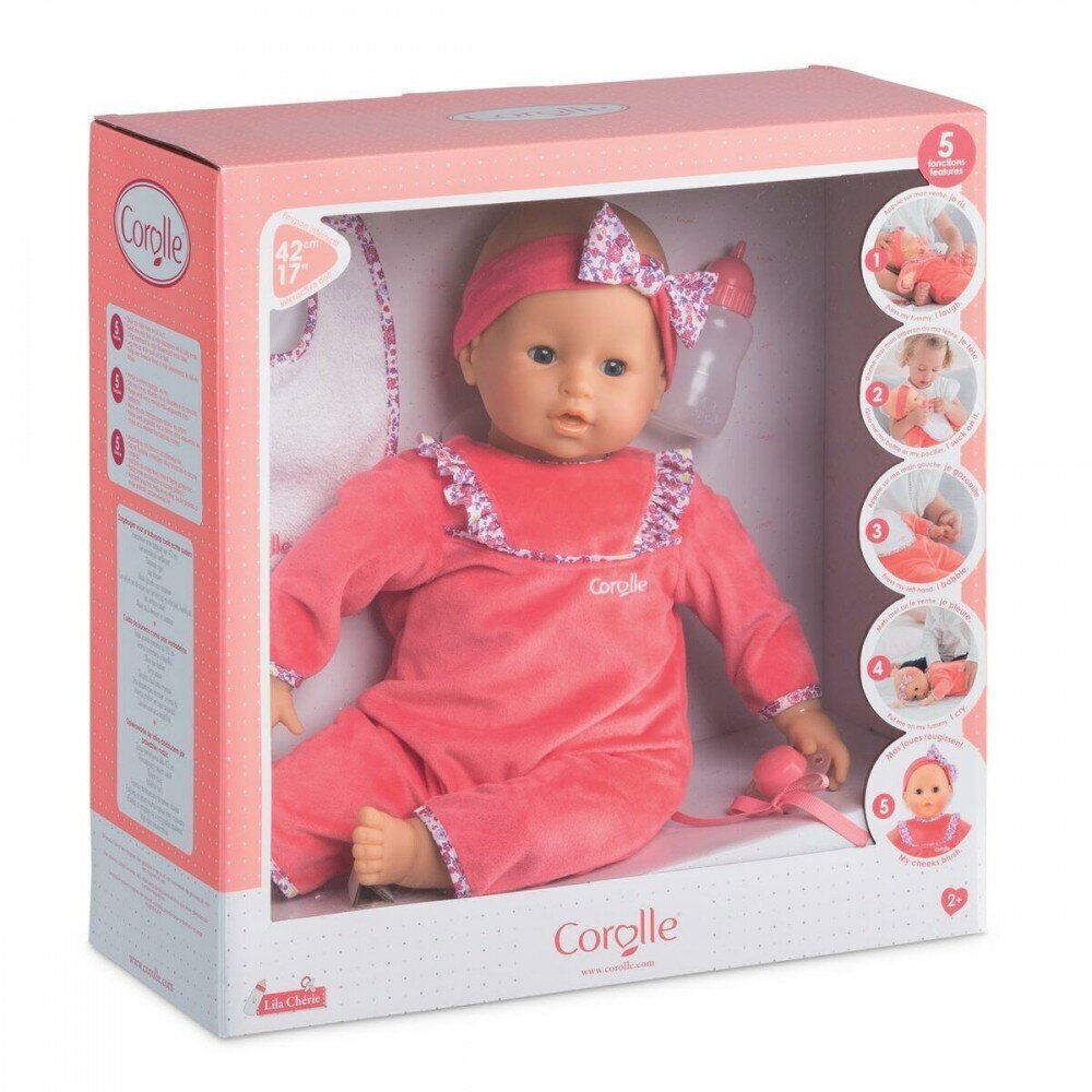 Interaktiivinen nukke Lila Cherie Corolle, 42 cm hinta ja tiedot | Tyttöjen lelut | hobbyhall.fi